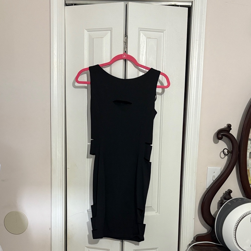AX Paris Black Cut-Out Mini Dress